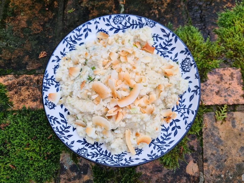 recettes guyaniennes riz de chou-fleur au lait de coco