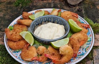 Crevettes panées à la noix de coco céto (Aruba)