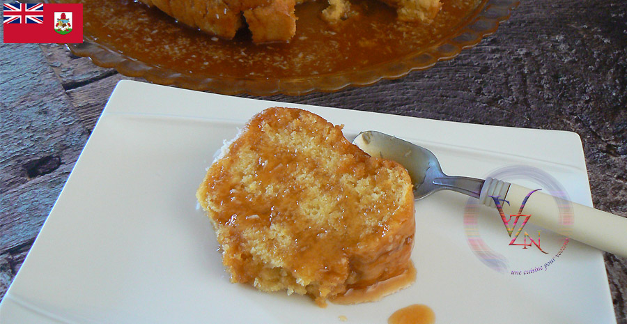 recettes bermudiennes gâteau au rhum et au caramel