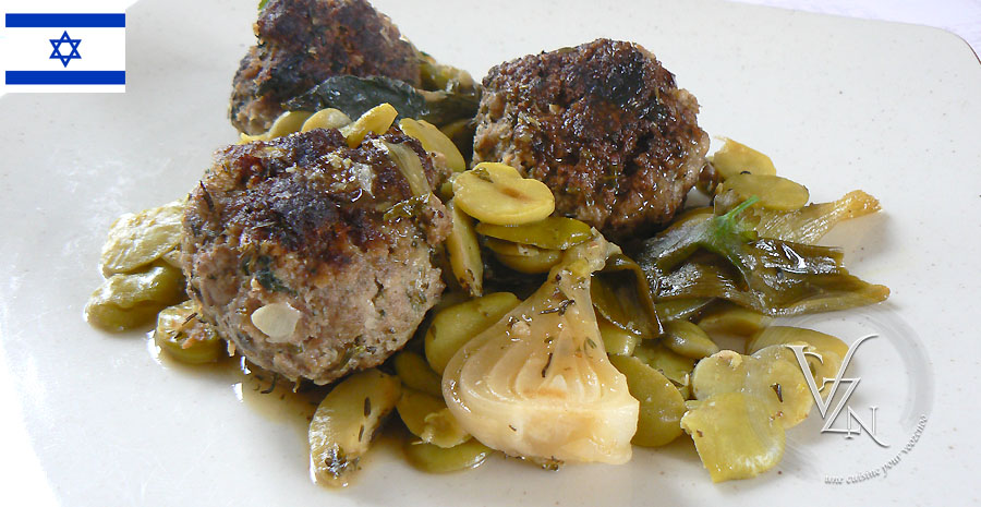 recettes israelienne boulettes de boeuf aux fèves et citron