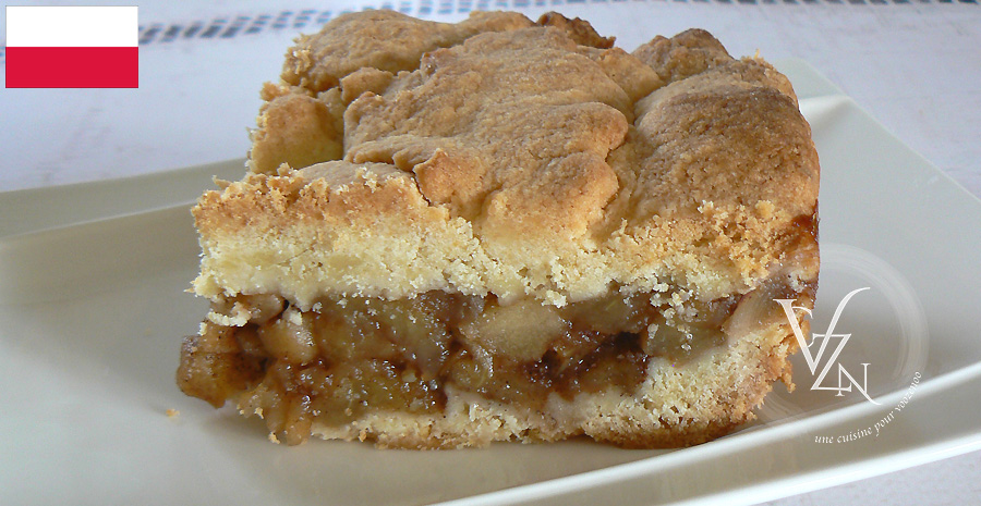 Recettes polonaises - Szarlotka gâteau polonais aux pommes