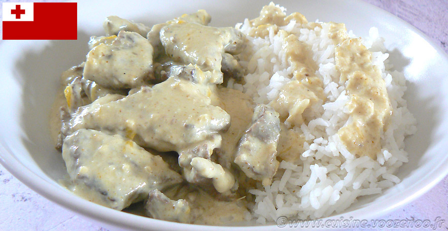recettes tongiennes boeuf à la sauce coco et cacahuète