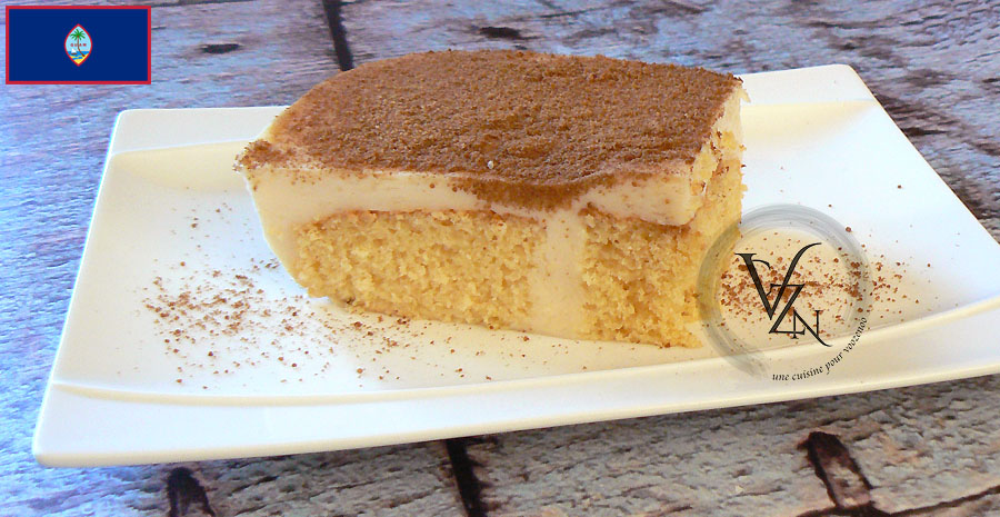 recettes guamiennes Latiya génoise à la crème