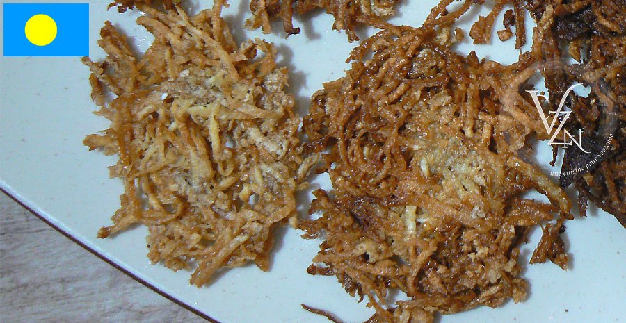 recettes paluanes galettes de racines de taro