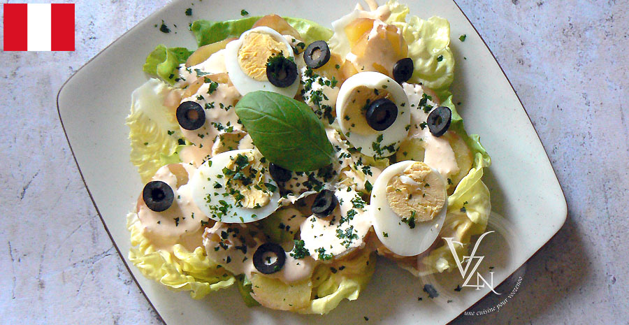 recettes péruviennes papas à la huancainas