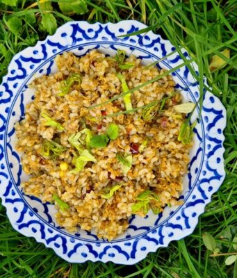 Délicieux riz sauté au thon (céto)