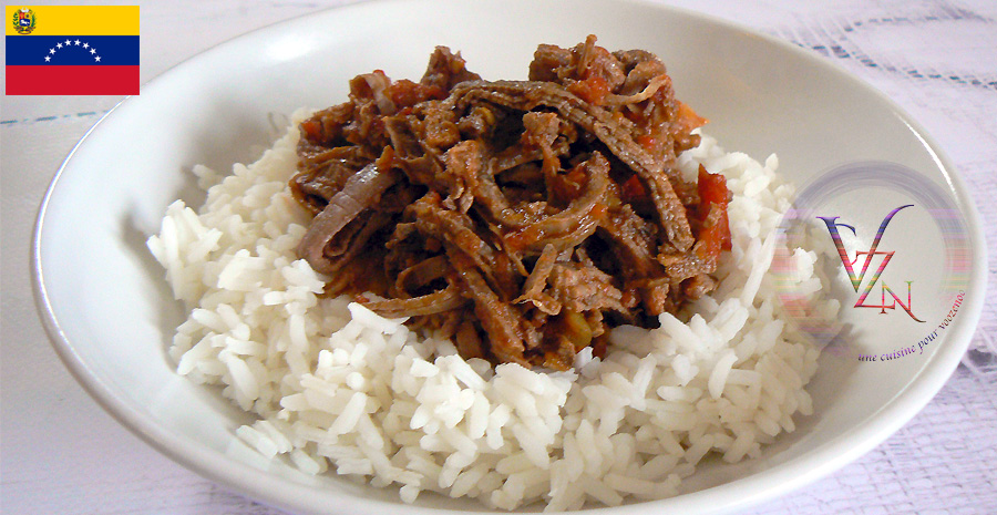 recettes vénézuéliennes effiloché de boeuf carne mechada