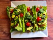 Viande grillée en barquettes de salade (Céto)