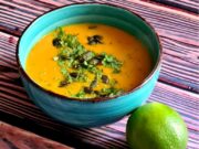 Velouté de courge à la coco et citron vert (céto)