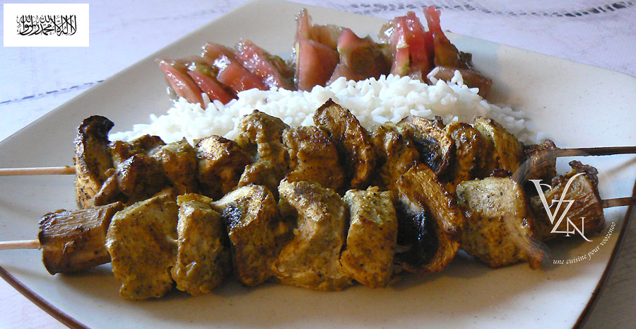 recettes afghanes brochettes de poulet épicé