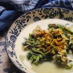 Bouillon de poulet aux épinards