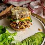 Burger de poulet caramélisé 0