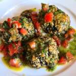 Croquettes d&rsquo;épinards aux graines de chanvre