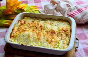 Gratin de fleurs de courgette