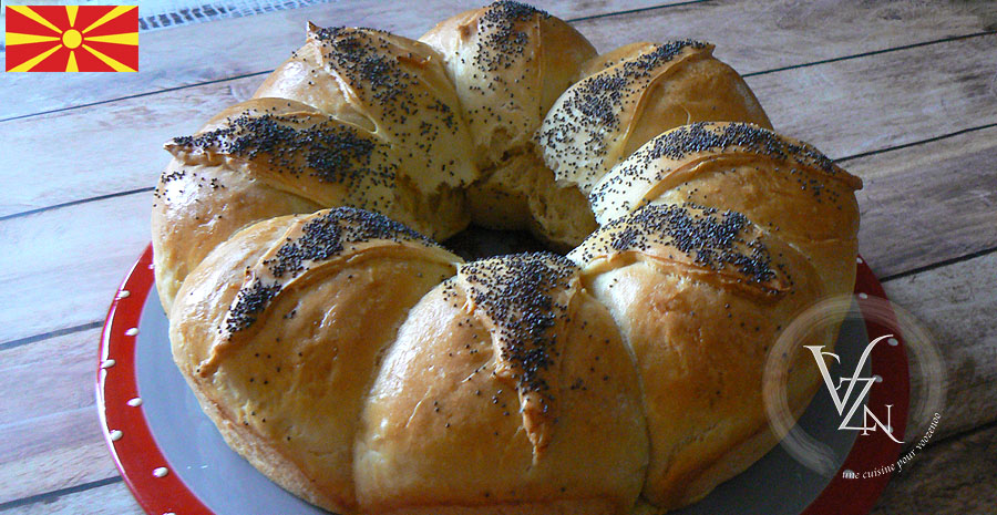 recettes macédoniennes couronne de pain brioché macédonienne