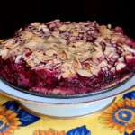 Amandier au coulis de framboise