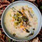 Soupe de poule, chou et carotte 00