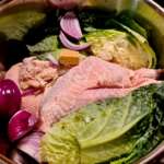 Soupe de poule, chou et carotte 0001
