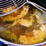 Soupe de poule, chou et carotte 0003