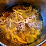 Soupe de poule, chou et carotte 0005