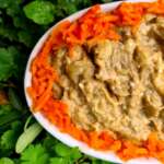 Caviar d&rsquo;aubergine au beurre de cacahuète