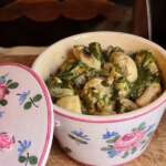 Champignons aux épinards et oseille