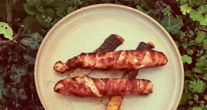 Saumon en croûte de lard