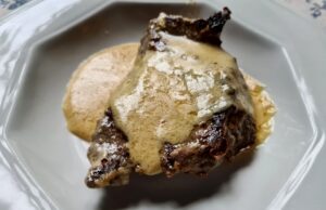 Steak sauce moutarde et comté
