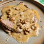 escalopes à la crème de reblochon et noix
