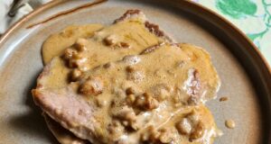Escalopes à la crème de reblochon et noix