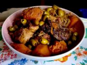 Ragoût de mouton à la citrouille et olives