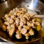 Chaudrée de poulet aux épinards, coco et arachide 0011