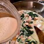 Chaudrée de poulet aux épinards, coco et arachide 0014