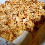 Cheesecake aux poires caramélisées en crumble 0036