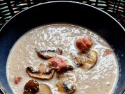 Velouté de lard aux champignons