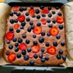 Fondant chocolat et fruits rouges sans sucre 0009