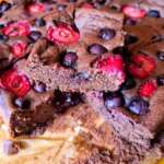 Fondant chocolat et fruits rouges sans sucre 0013