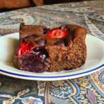 Fondant chocolat et fruits rouges sans sucre 0016