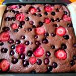 Fondant chocolat et fruits rouges sans sucre