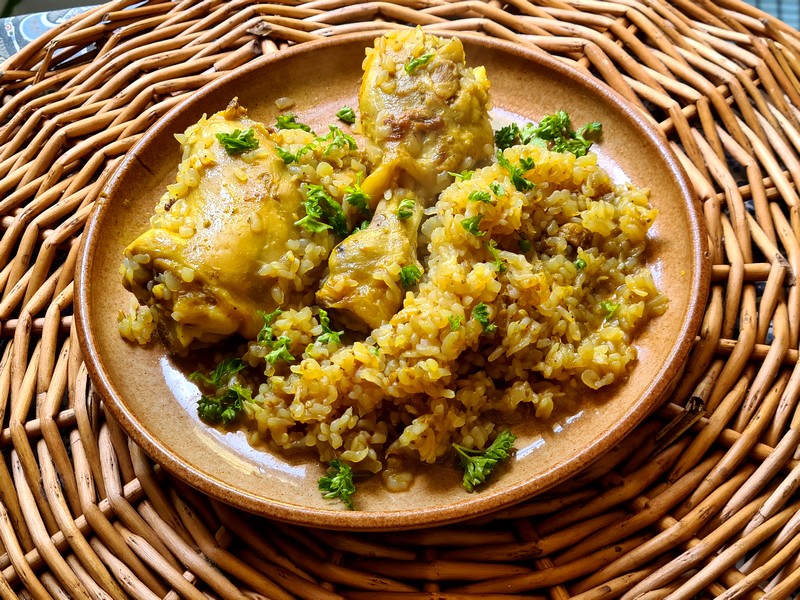 Recettes yéménites Zurbian poulet aux épices douces
