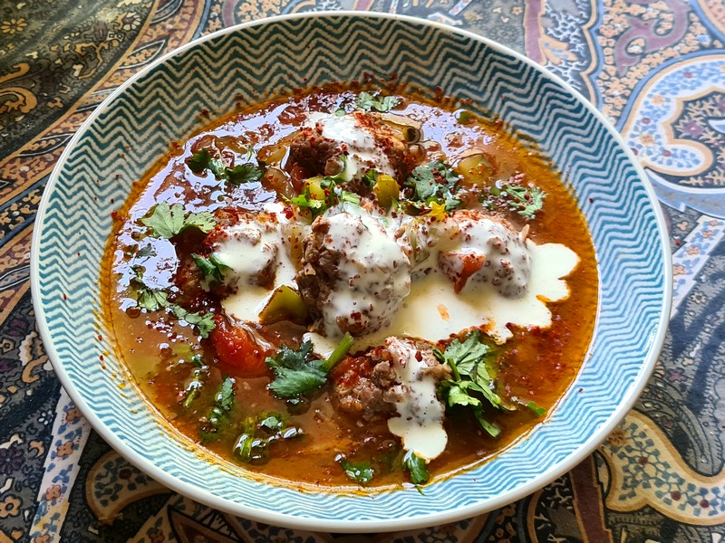 recettes azéris soupe de boulettes kufte kosbash