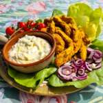 poulet mariné épicé Shawarma