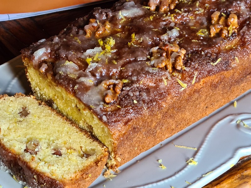 recettes britanniques cake citron et noix sans sucre