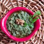 Pesto de fanes de carottes aux noix 0010