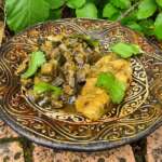 Poisson aux aubergines