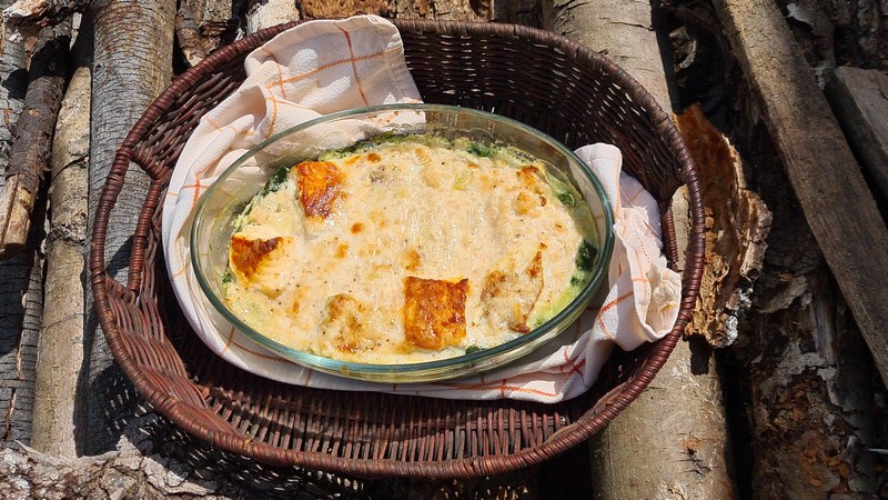 recettes vanuataises palusami gratin de poissons épinards et lait de coco