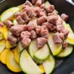 Saucisses sautées aux courgettes 0001