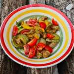 Saucisses sautées aux courgettes