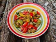Saucisses sautées aux courgettes