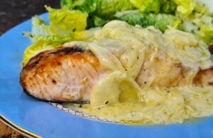 Saumon à la crème d’oignon (îles Féroé)